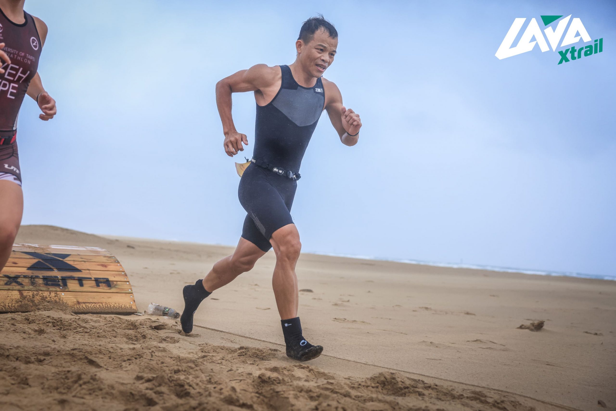 二次來到 LAVA Xtrail 福隆的「茂哥」許仁茂。圖片來源:LAVA Sports 台灣鐵三項公司