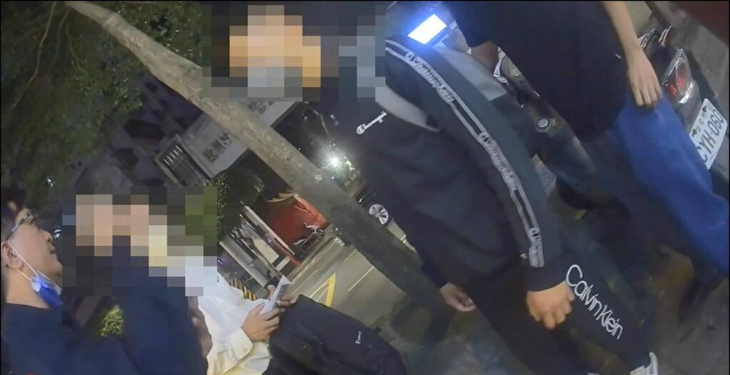 於現場附近查獲把風人員歐嫌