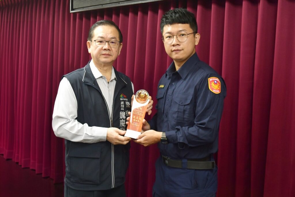 ▲圖說：臺中市警察局表揚協尋失蹤人口績優員警 （圖／台中市政府提供）