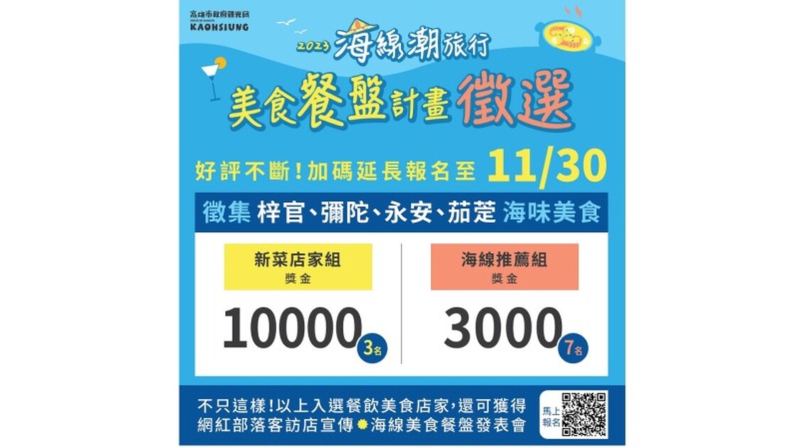 海線美食餐盤計畫報名延長至11/30   號召在地店家參賽拿獎金
