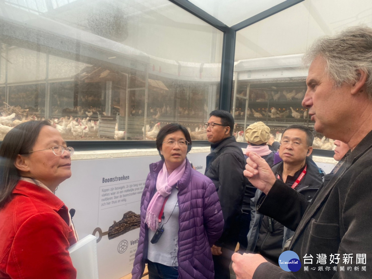 彰化縣致力推動友善雞蛋產業，借鏡荷蘭Kipster蛋雞場的成功模式。圖／彰化縣政府提供
