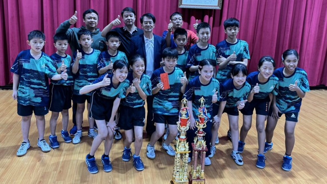 第七屆鉅明盃全國少年桌球獎金賽 苗栗照南國小抱走男女團體雙冠