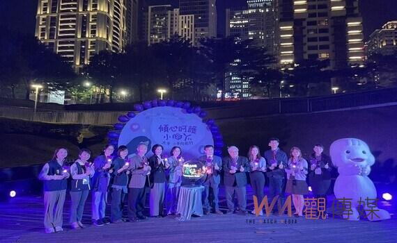 為響應世界早產兒日 !中市府點亮紫燈呼籲重視早產兒防治