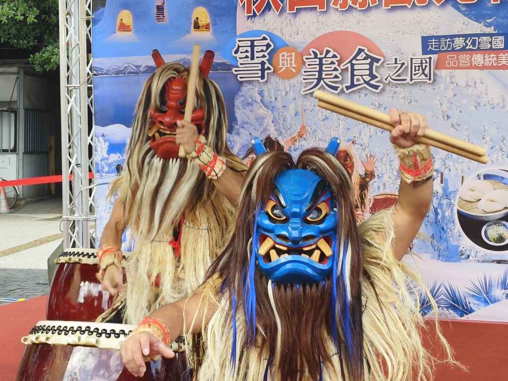 秋田縣著名冬季祭典精彩表演。（攝影/蔡昀臻拍攝）