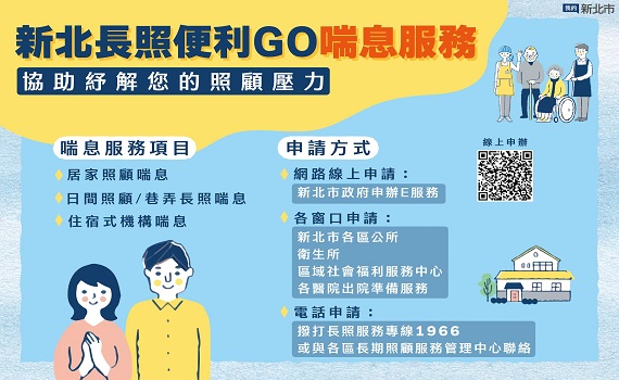 善用喘息服務資源　減輕照顧負擔SO EASY