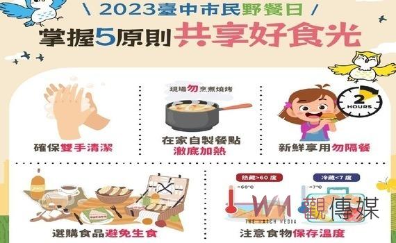 喜迎市民野餐日!中市食安處呼籲掌握5原則共享好「食」光