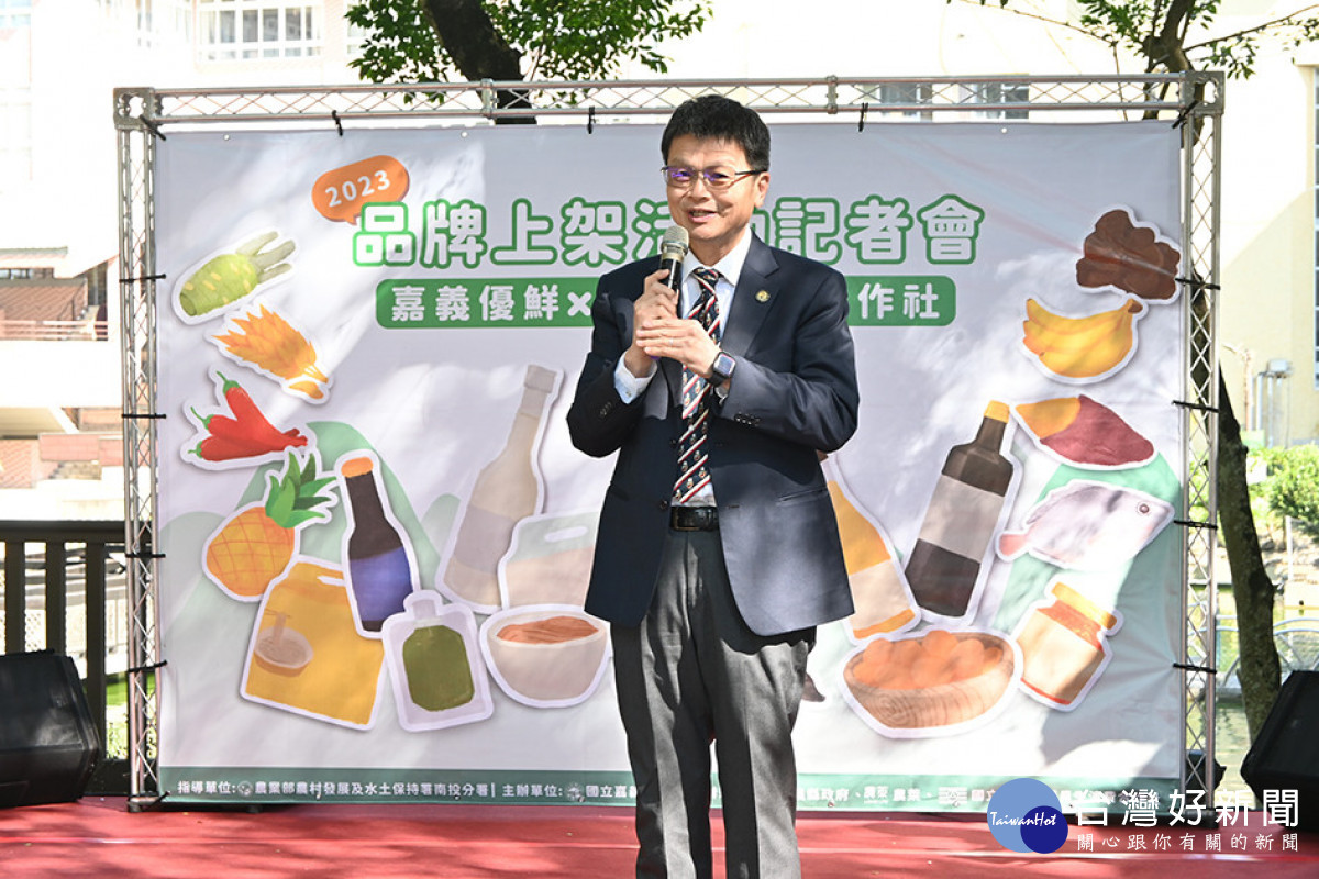 嘉義大學林翰謙校長 。(圖/記者陳致愷攝)