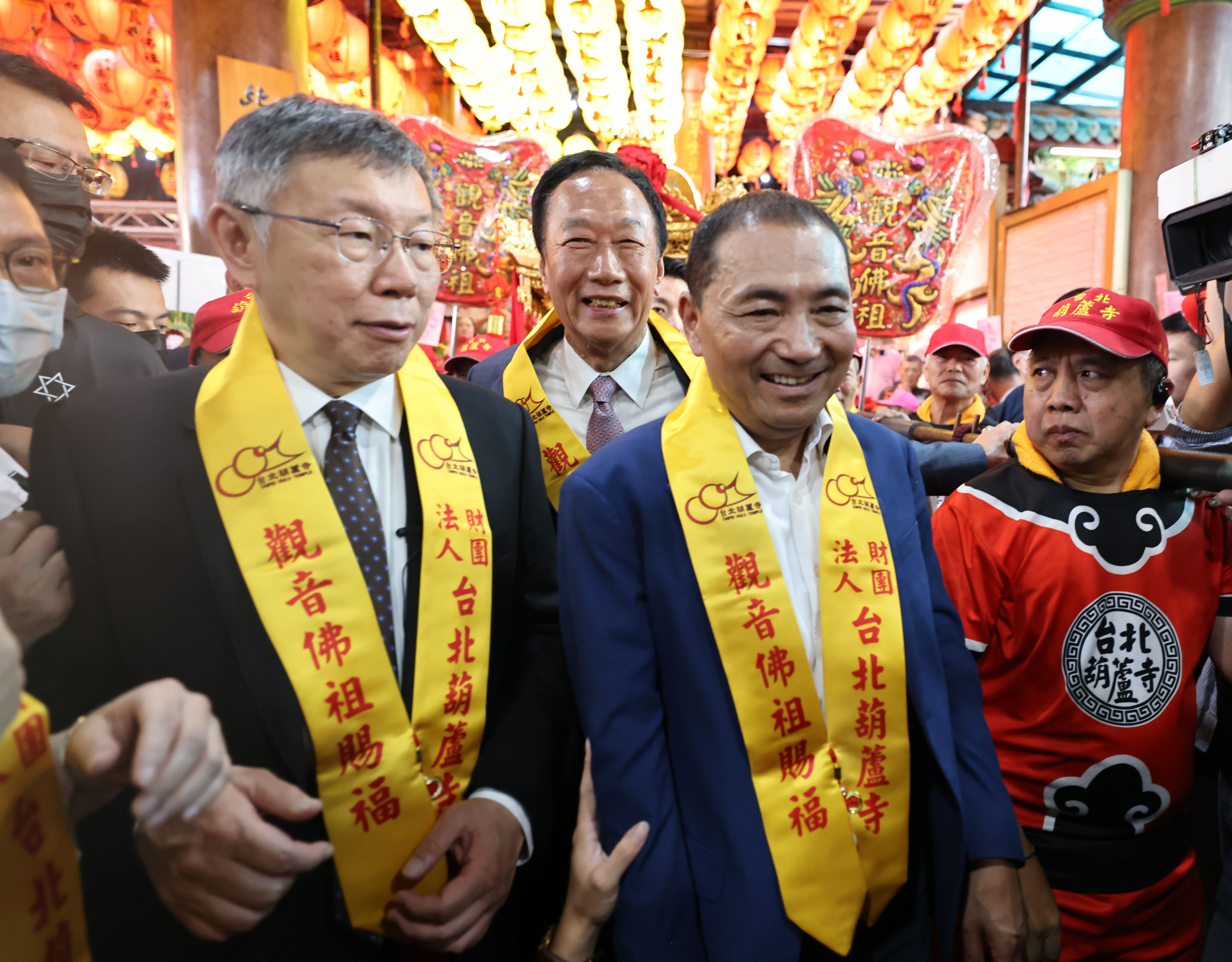柯文哲、郭台銘及侯友宜23日3人是否會碰面，備受關注。資料照片／林啟弘攝