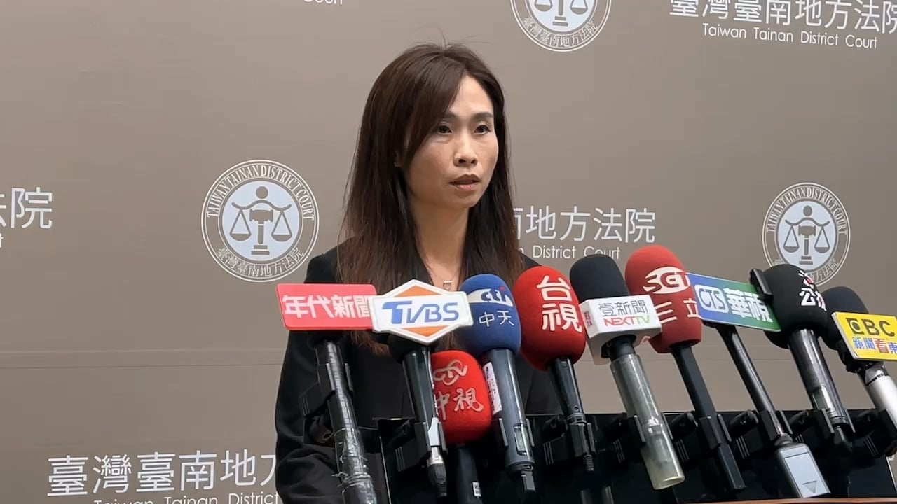 台南地院發言人劉怡孜說明合議庭法官判處林信吾死刑的理由。辛啓松攝