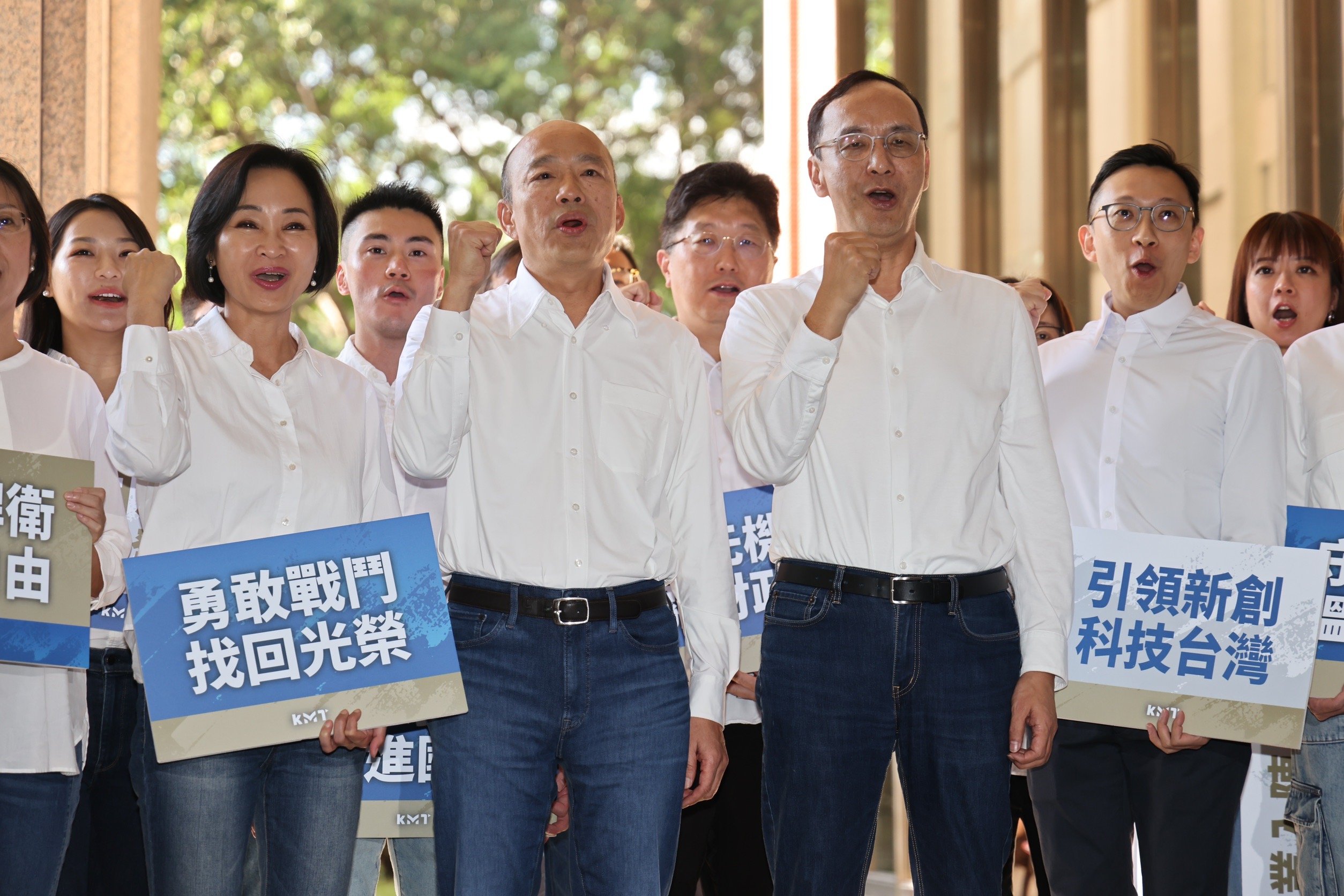 郭正亮爆料,國民黨找智庫執行長柯志恩(左)任侯友宜副手機率90%。林啟弘攝