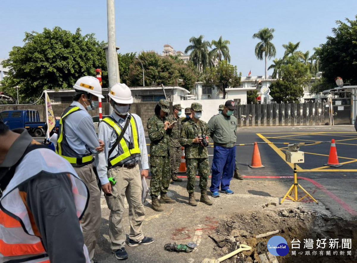 ▲國防部委託高市水利局代辦營區污水接管以提升市區環境品質。