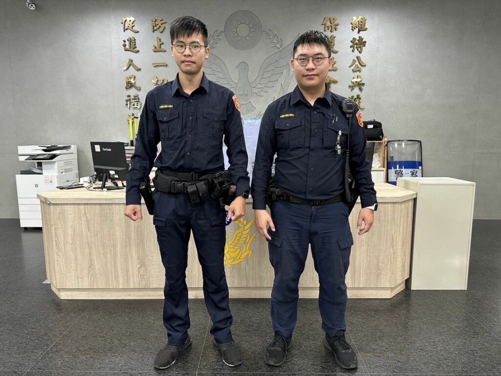 士林分局社子派出所警員吳裕仁、江權裕