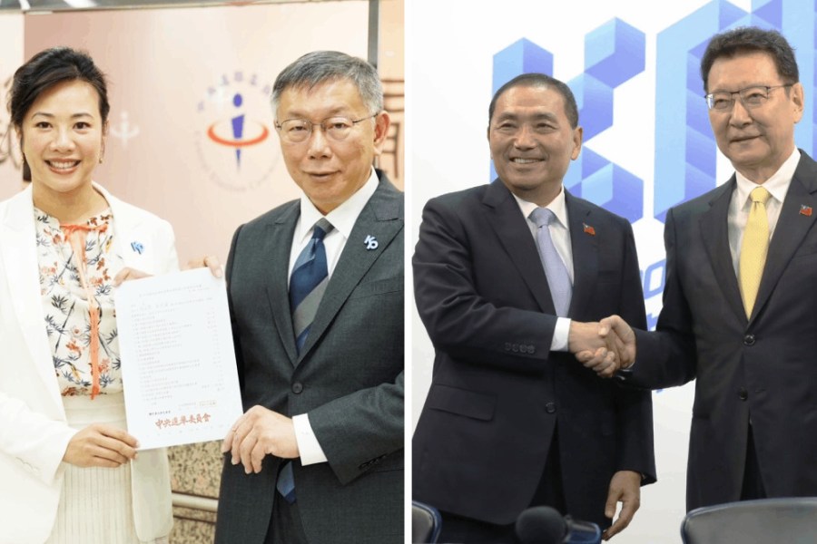 洪孟楷向讓台灣沈淪民進黨宣戰 蔡正元爆正副總統候選人5有趣共同點 210 照片來源:合成民眾黨及國民黨文傳會照片