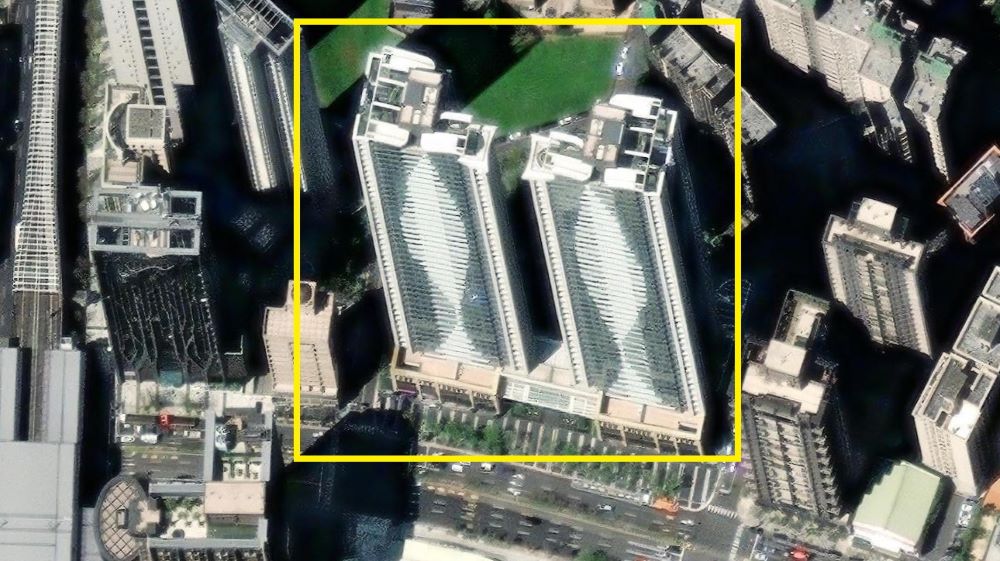 《圖說》衛星角度看林口摩天41臨街面。