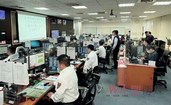台中市119大量話務及系統溢流演練 !強化派遣應變能力