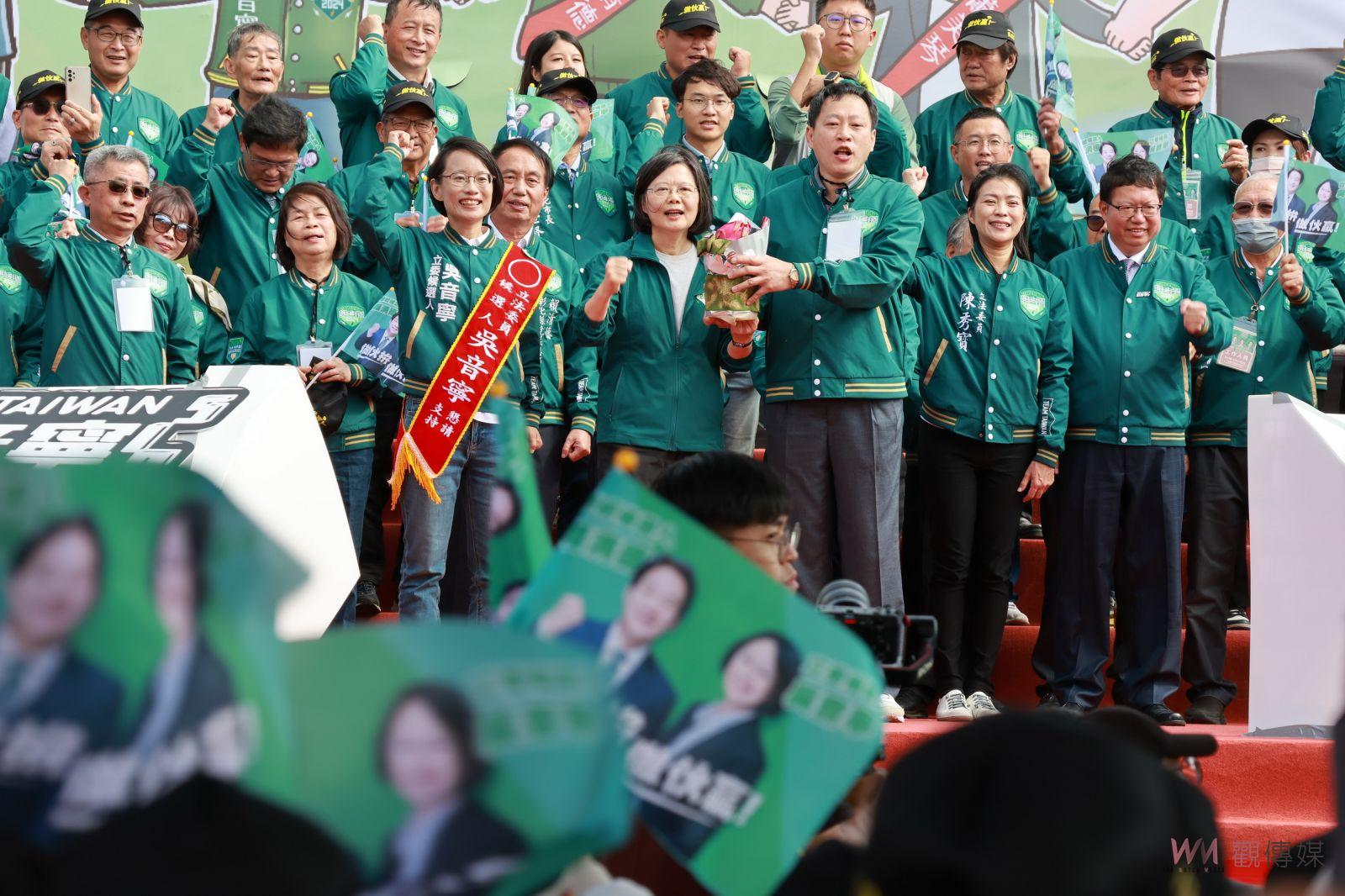 有影片）／總統蔡英文現身力挺要將「彰化小音」吳音寧送入國會