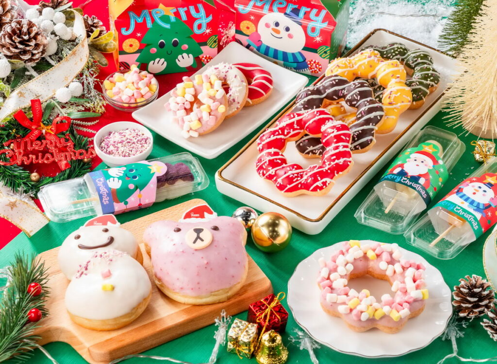 Mister Donut推7款耶誕限定商品,耶誕雪人化身甜甜圈~