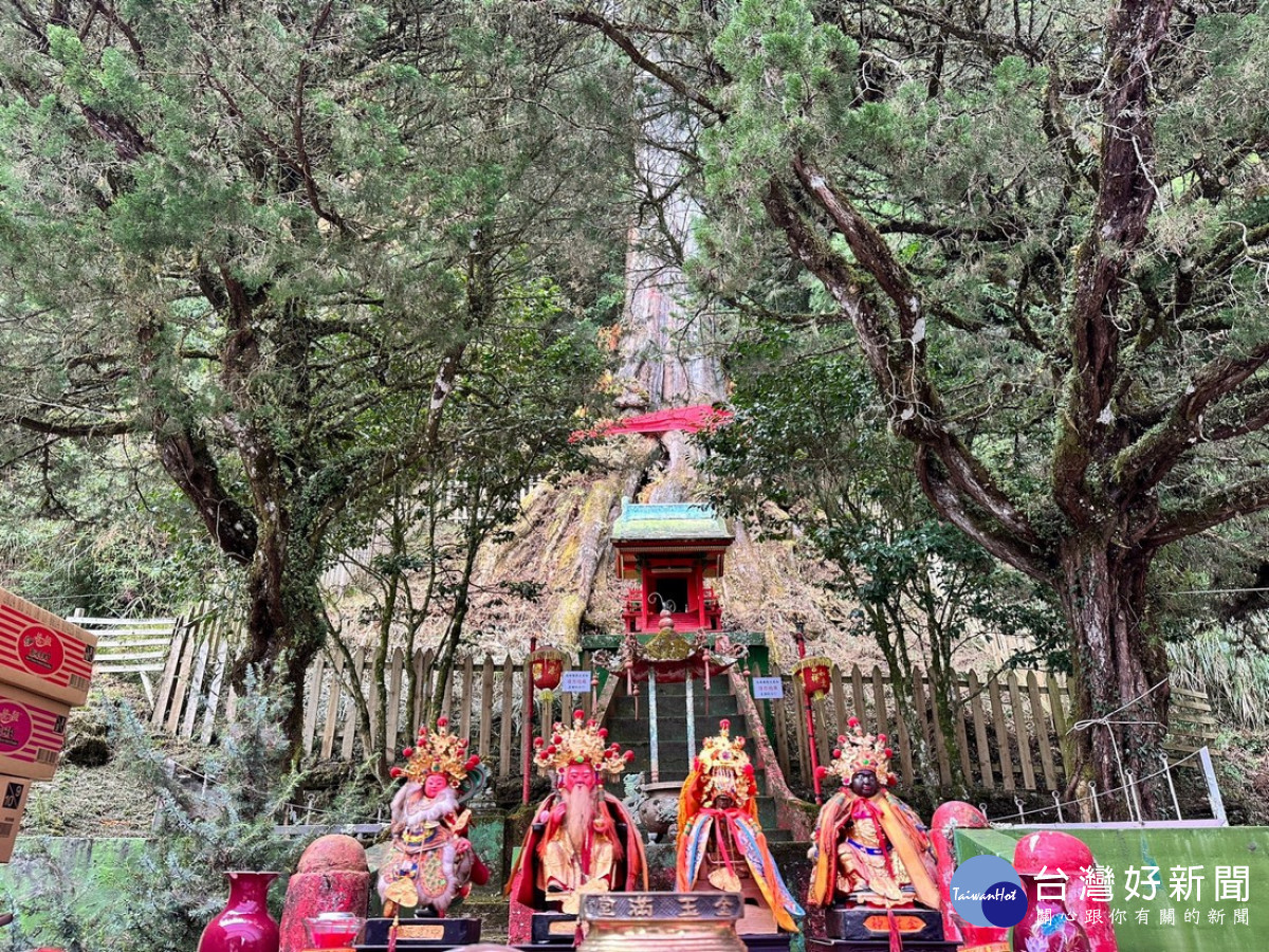 望鄉分站舉行年終祭祀山神、土地公、金樹神、中壇元帥和天上聖母等。(圖/南投分署提供)