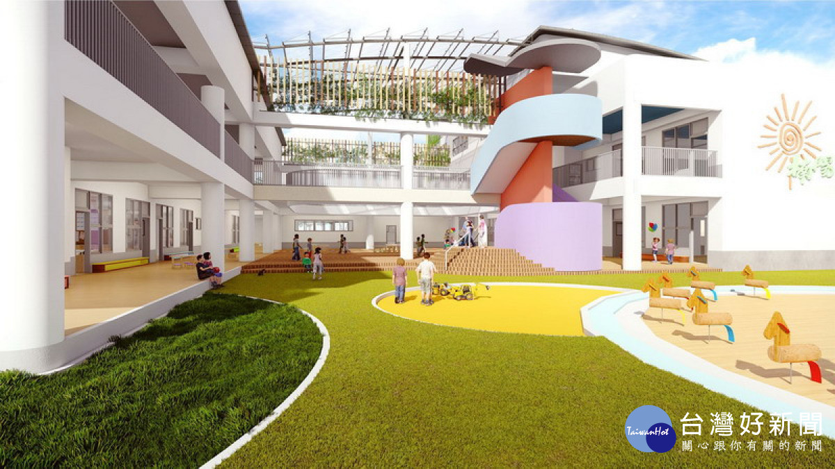 ▲楠陽國小公共化幼兒園模擬圖。