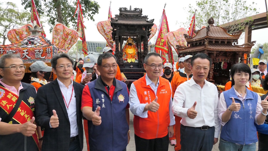 遶境創舉 朴子配天宮《海表聖會》媽祖巡安遶境 今史上首次出巡故宮南院搭五分車