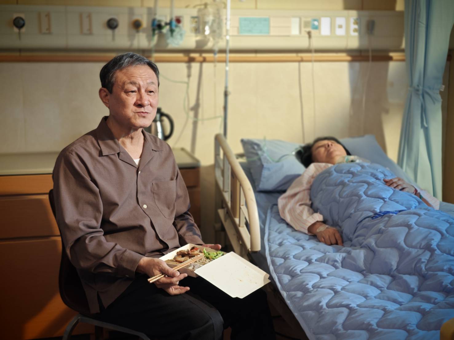 陳慕義在醫院拍攝《你好,我是誰2》