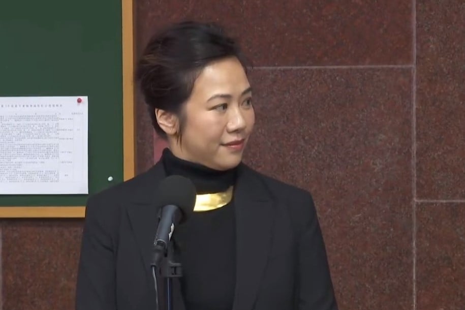 吳欣盈今以召委身分主持衛環委員會審查「人工生殖法部分條文修正草案」等案,並接受媒體訪問。翻攝畫面