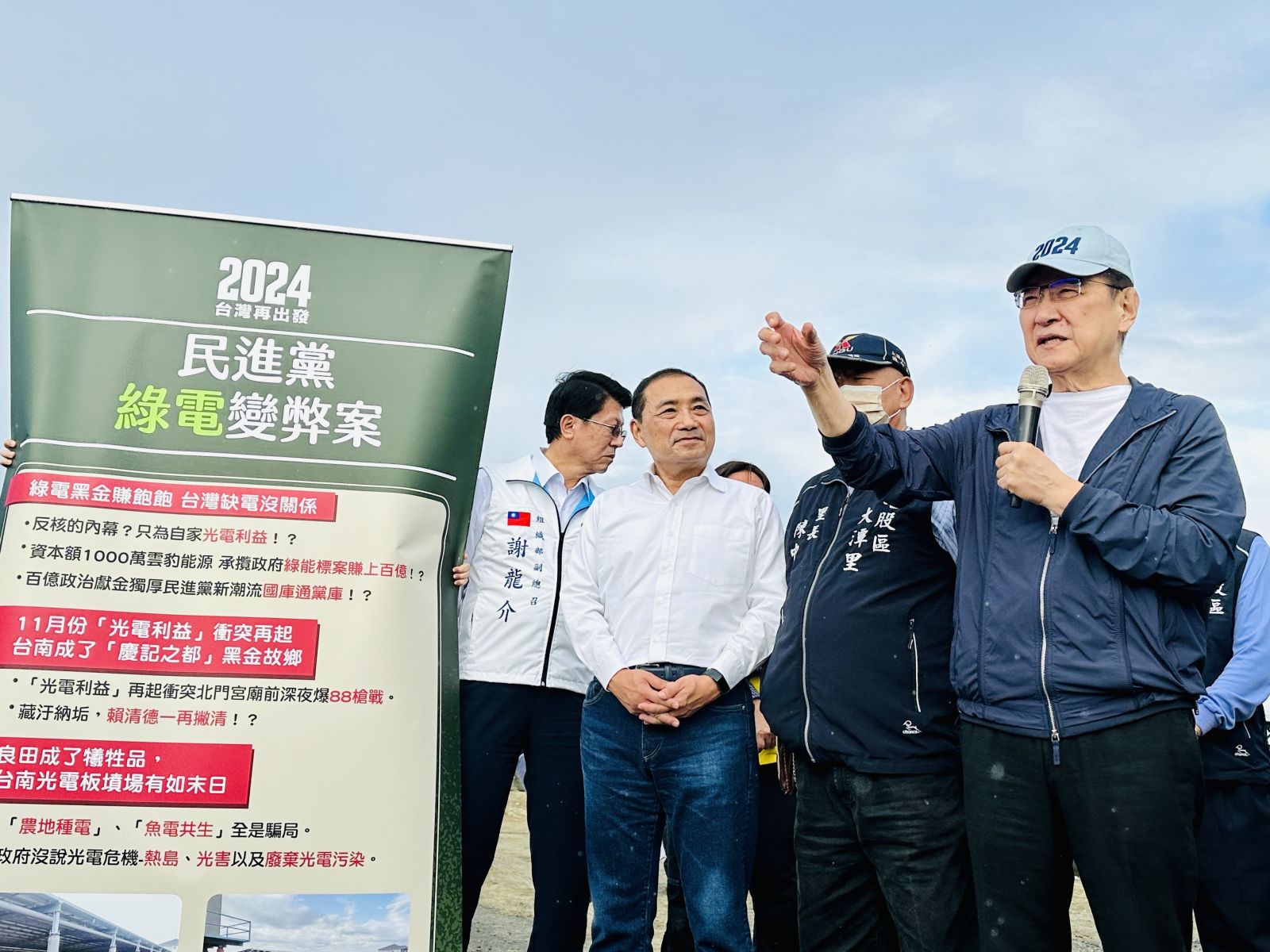 趙少康說，民進黨政府全力反核的做法已經違反世界潮流。辛啓松攝