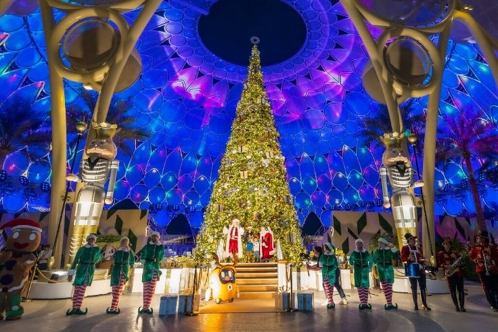 _杜拜世博城將自2023年12月15日起化為以永續為主題冬季仙境，讓旅客享受節日美食與氛圍，還能學習將永續概念落實在生活中。 (圖片取自杜拜世博城)