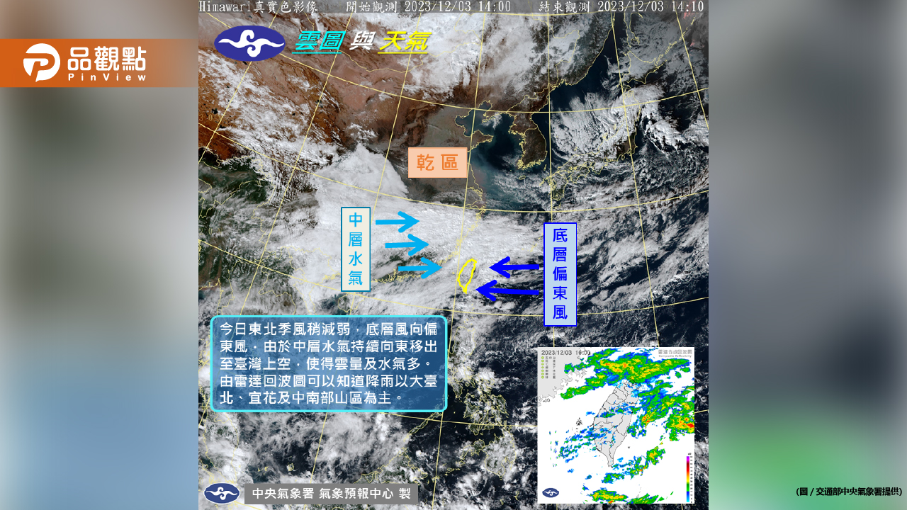 今天各地都有降雨機會,北台灣注意大雨!