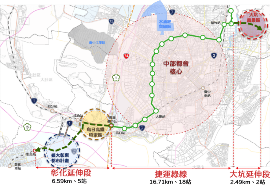 台中「截」運 綠怒大坑段不拆分怎蓋 白批橘線卡在交通部 292 台中「截」運 綠怒大坑段不拆分怎蓋 白批橘線卡在交通部 291