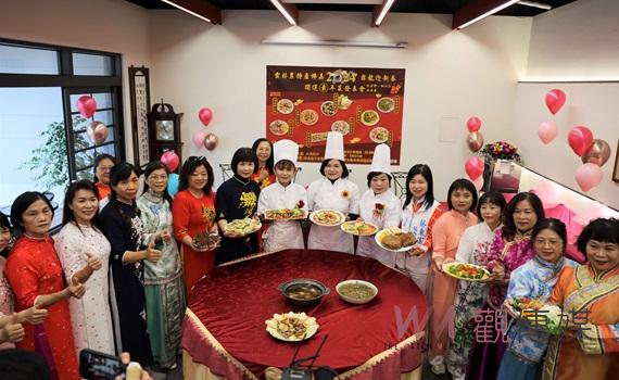 （有影片）／佛美舞龍迎春開運年菜發表　張麗善代言推銷雲林農特產