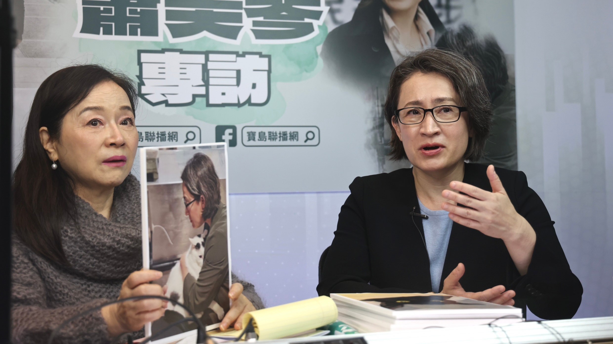 民進黨副總統候選人蕭美琴接受周玉蔻節目專訪。林啟弘攝