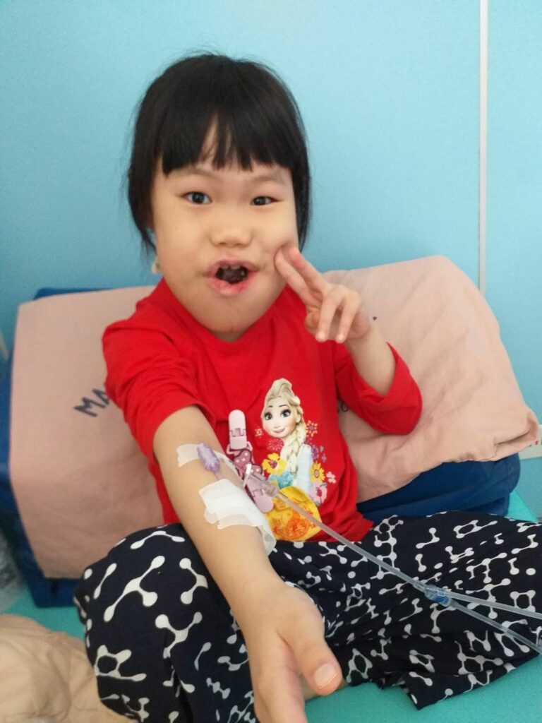 徐喬歆樂觀面對疾病 鼓勵病童們一起加油