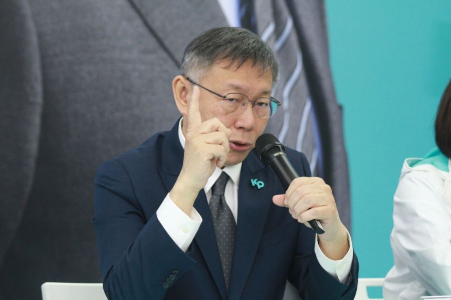 【有影】坊間民調支持度大衰退 柯文哲:並非作假但是是刻意操作 218 柯文哲。(方炳超攝)