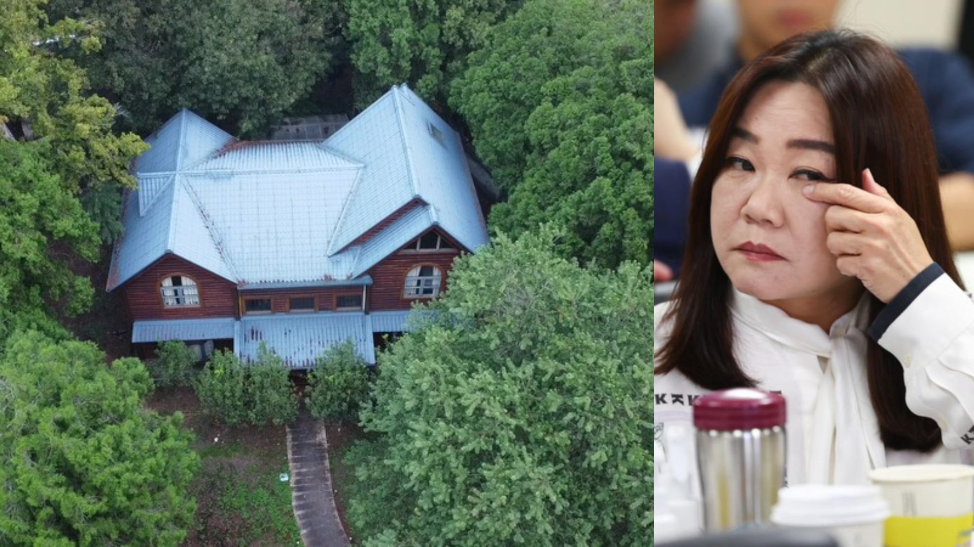 馬文君(資料照片)位在埔里鎮忠信段莊園裡面的兩層樓木屋。民眾提供