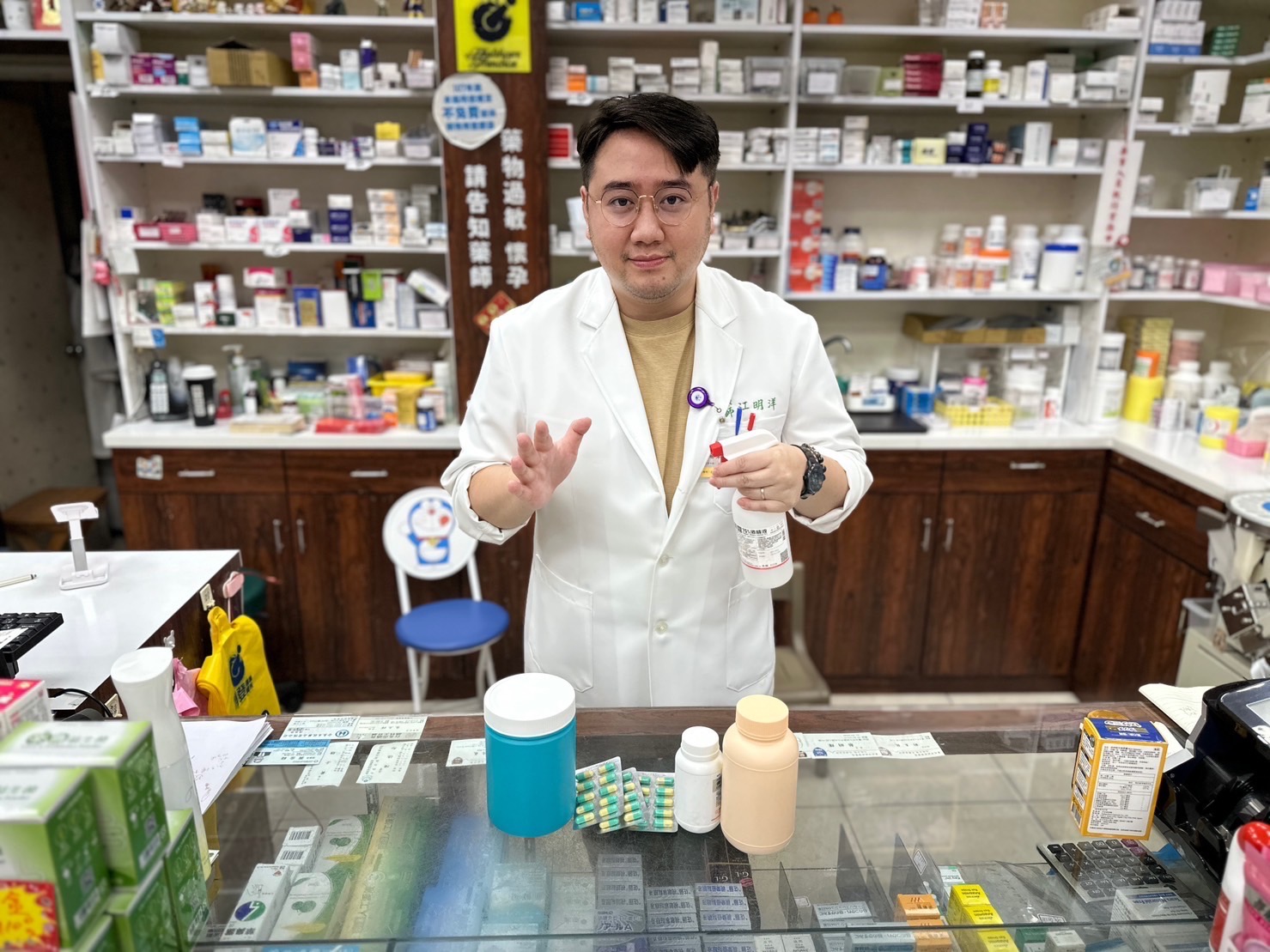 預防黴漿菌感染,戴好口罩,勤洗手,保持自身身體健康。(照片/你家隔壁的那個藥師提供)