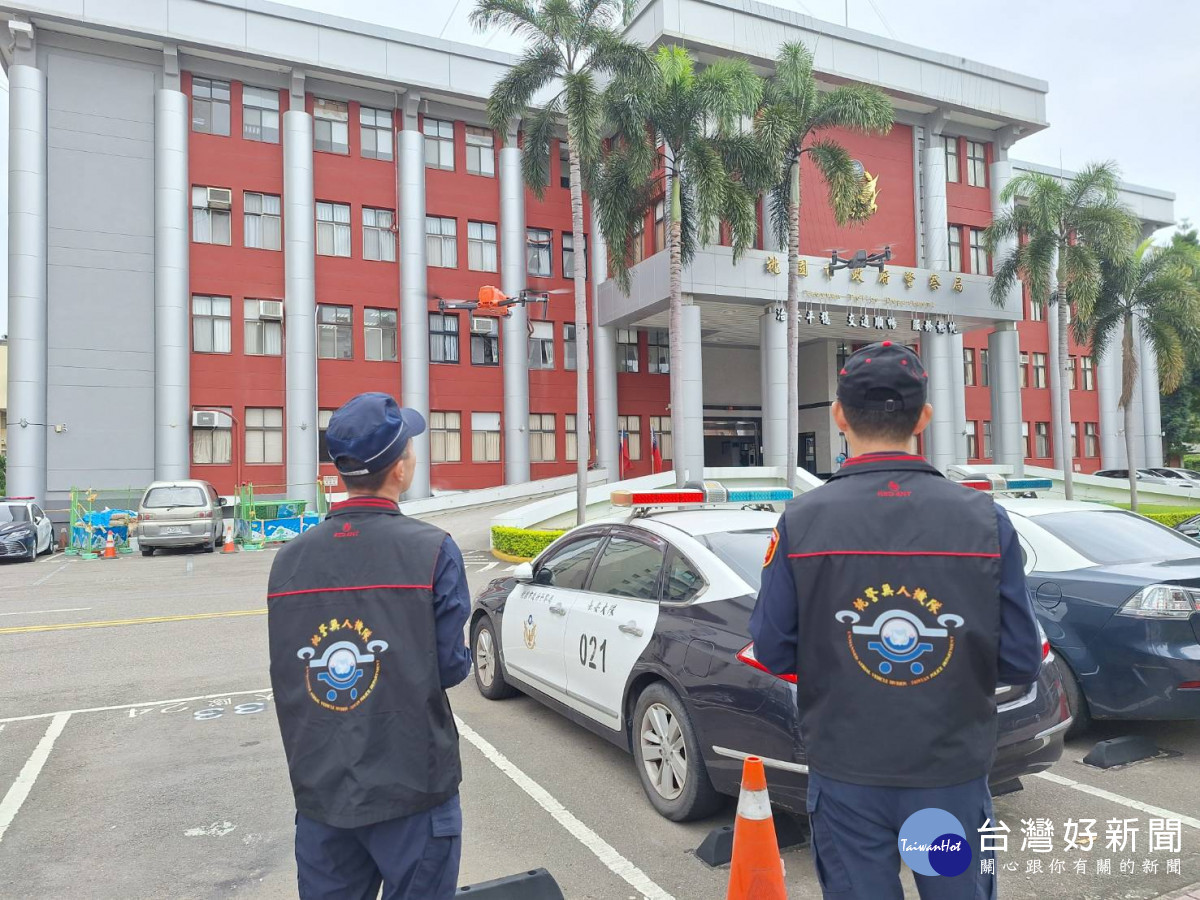 桃警無人機隊2週年，全員通過換證測驗。