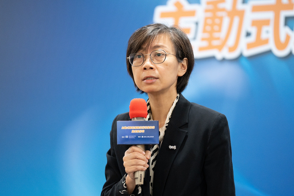 資策會數位轉型研究院院長林玉凡致詞時表示,將持續發揮技術研發能量及扮演整合推動的角色。(圖/資策會提供)