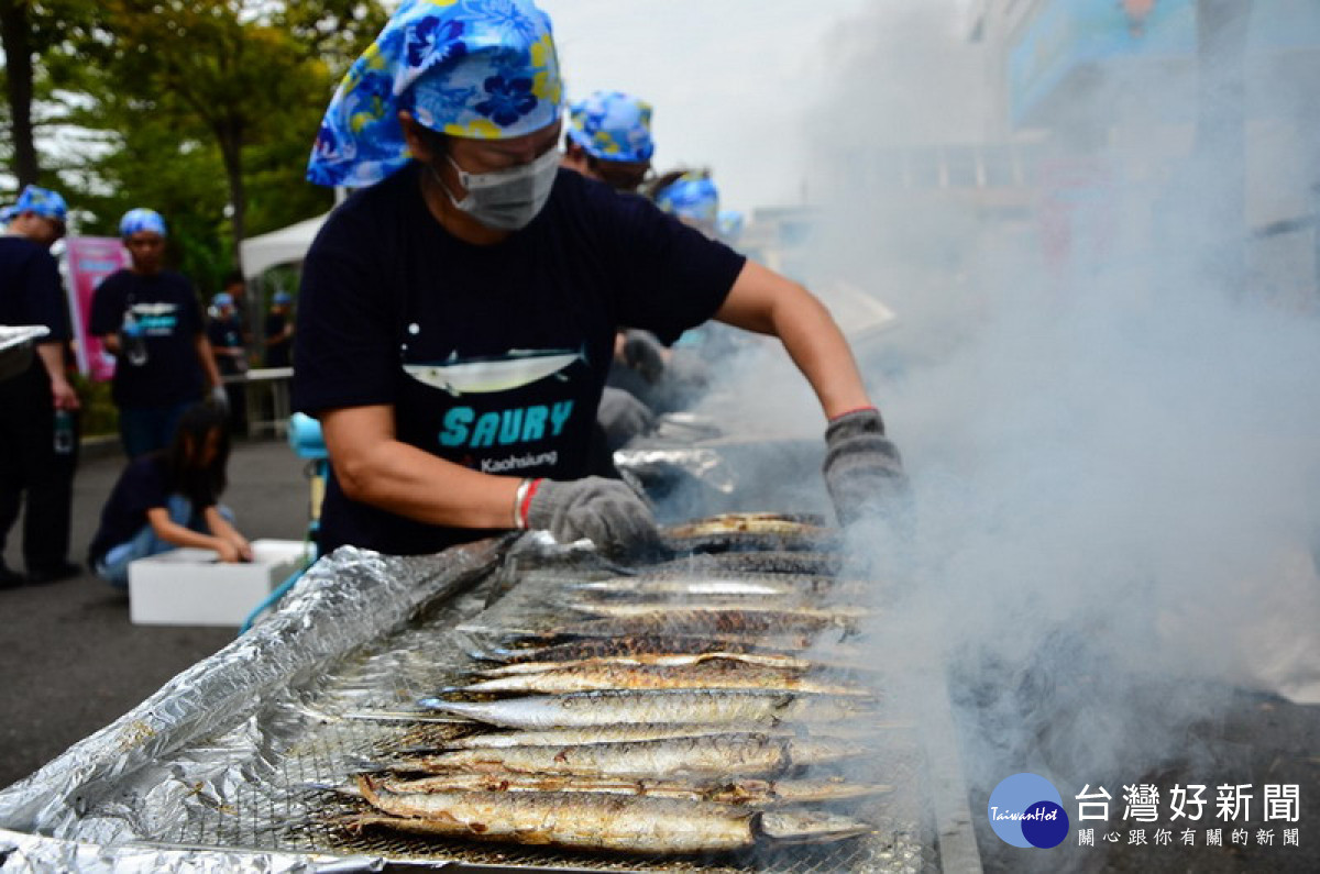 ▲2023大海開吃前鎮漁港場次-烤秋刀魚體驗示意圖。
