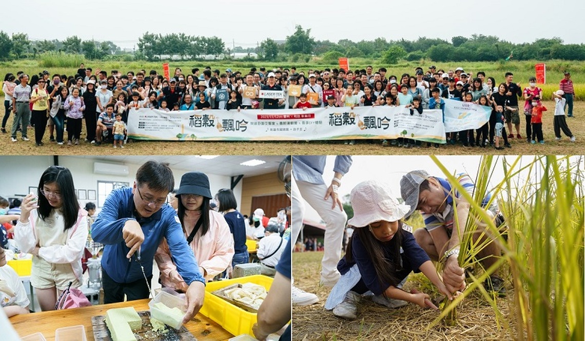 一起來割稻打穀!中山大學偕雷科實踐農業永續