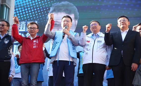 鄭正鈐竹市竹蓮寺造勢5千群眾力挺 趙少康:下架壞事做盡的民進黨