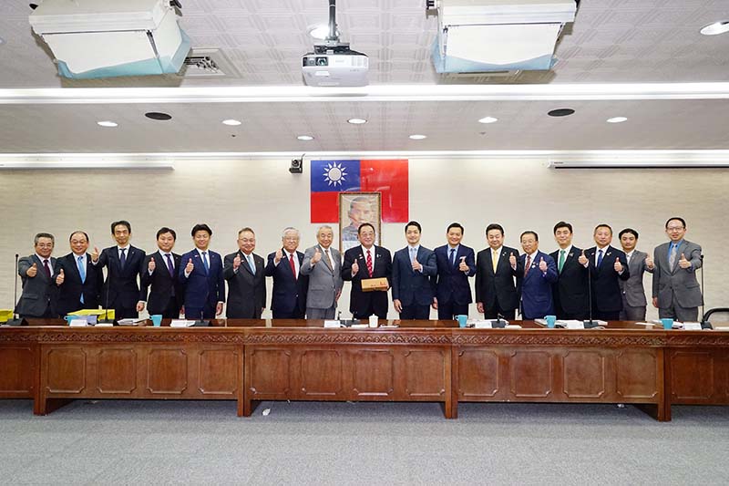 台北市長接見日本宮城縣市長會吳三連廳。圖/高讚賢攝