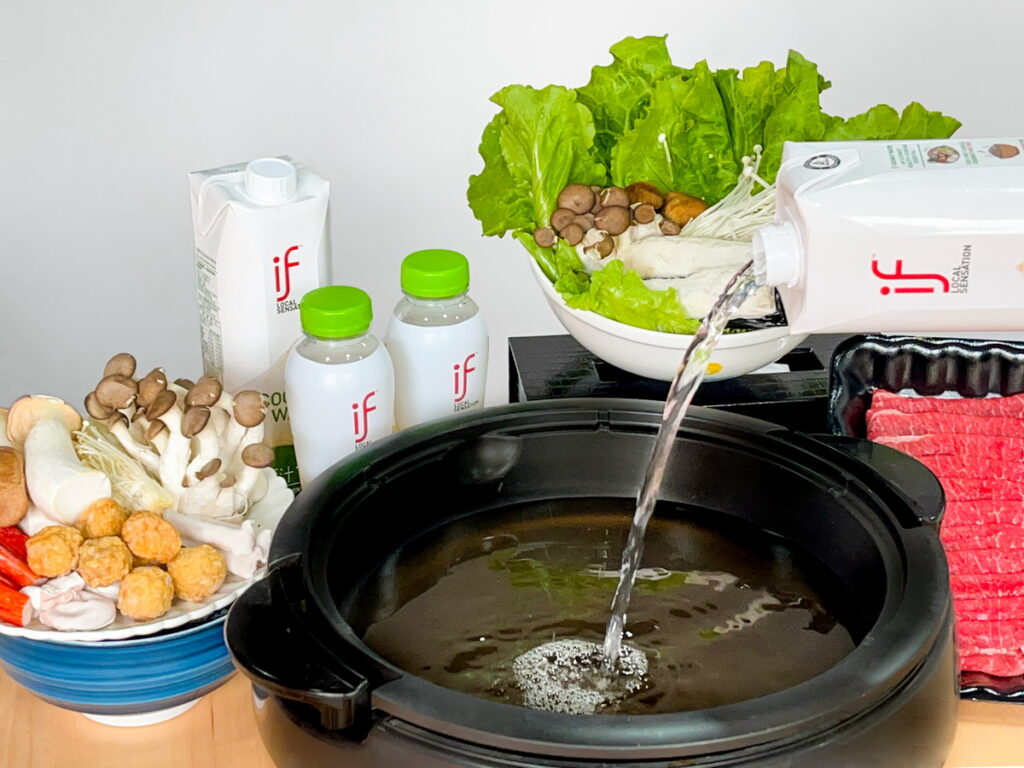 利用 if 椰子水增添火鍋的清爽甜味