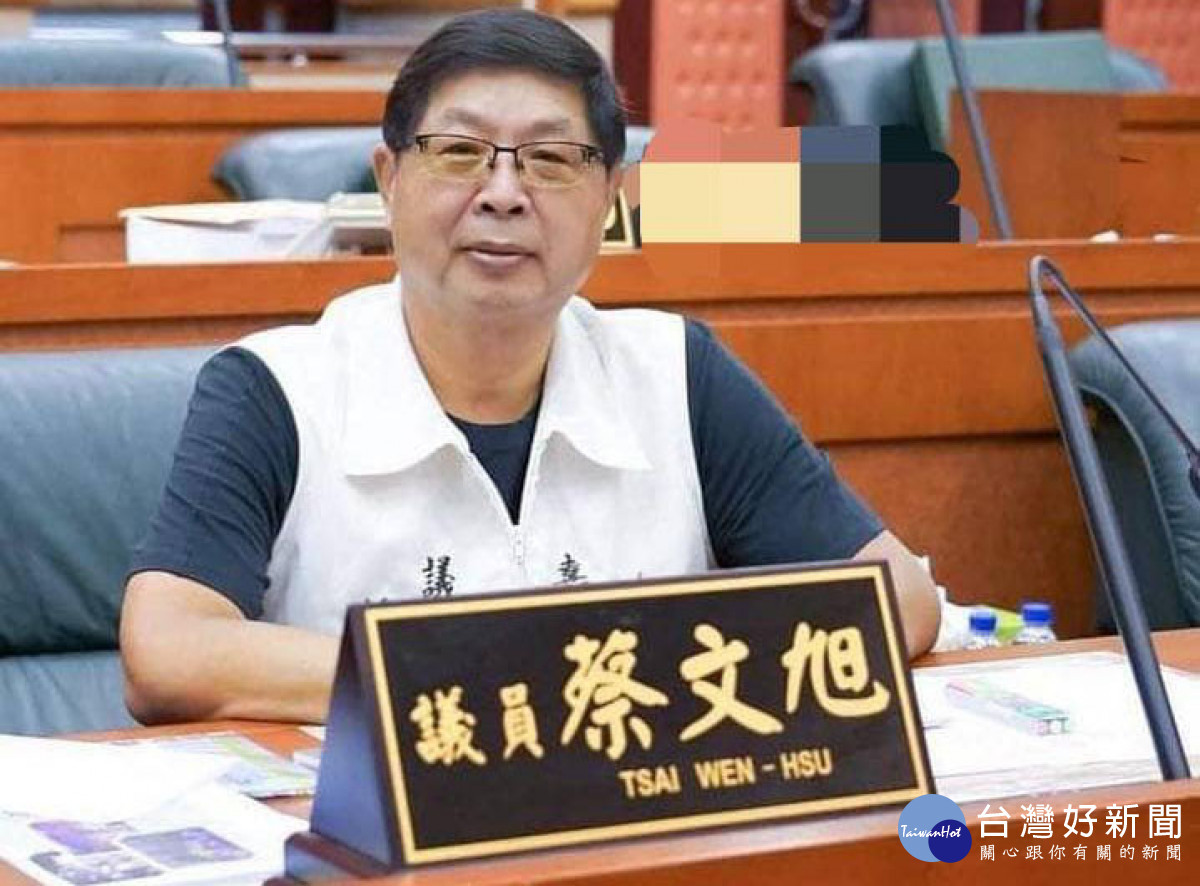 嘉義市議員蔡文旭今天病逝。（圖取自蔡文旭臉書，陳致愷翻攝）