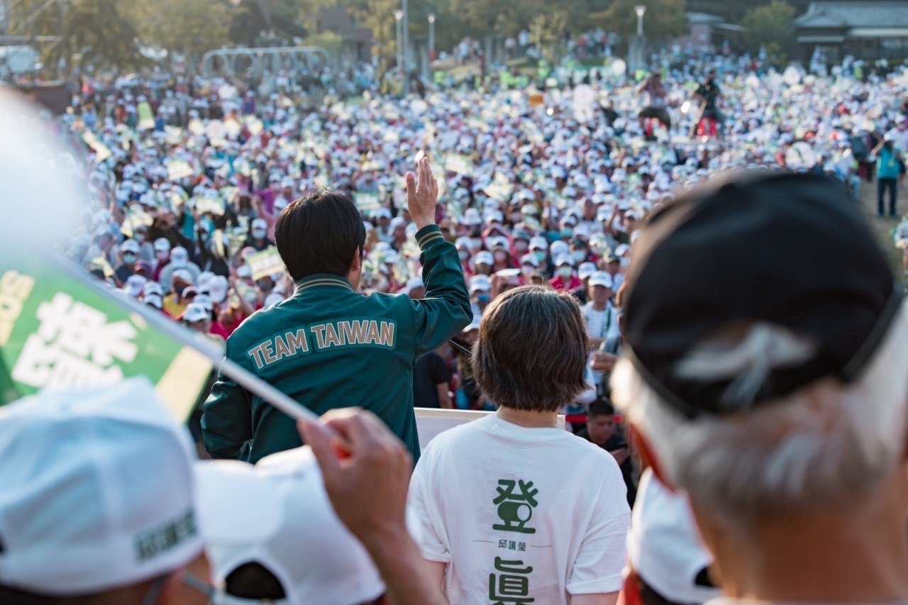 民進黨未搶到選前之夜凱道路權。資料照片,民進黨提供