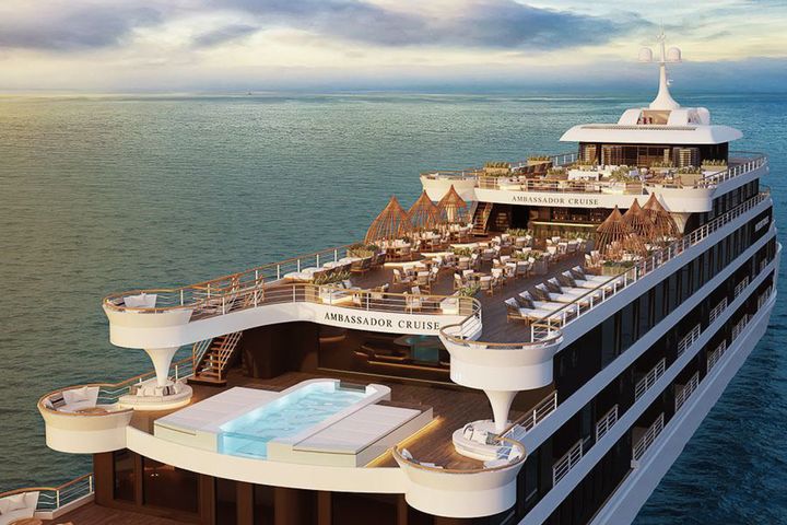獲獎的北越行程入住下龍灣最新下水的國賓號 Ambassador Cruise。 圖:東南旅行社/提供