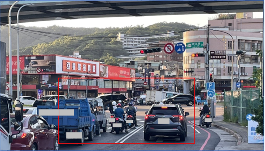 因應捷運施工，科技執法遷移至五股區新五路與中興路口。(記者宋紹誠翻攝)