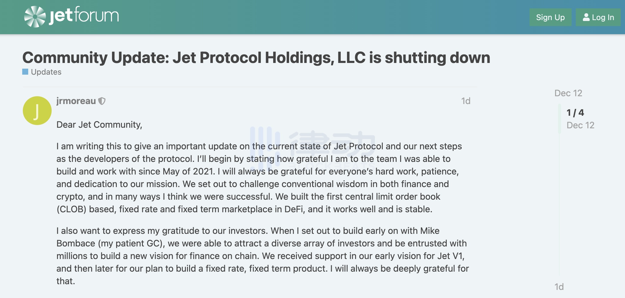 死在Solana 生態復甦前，曾獲Paradigm 投資的Jet Protocol 為何停運？