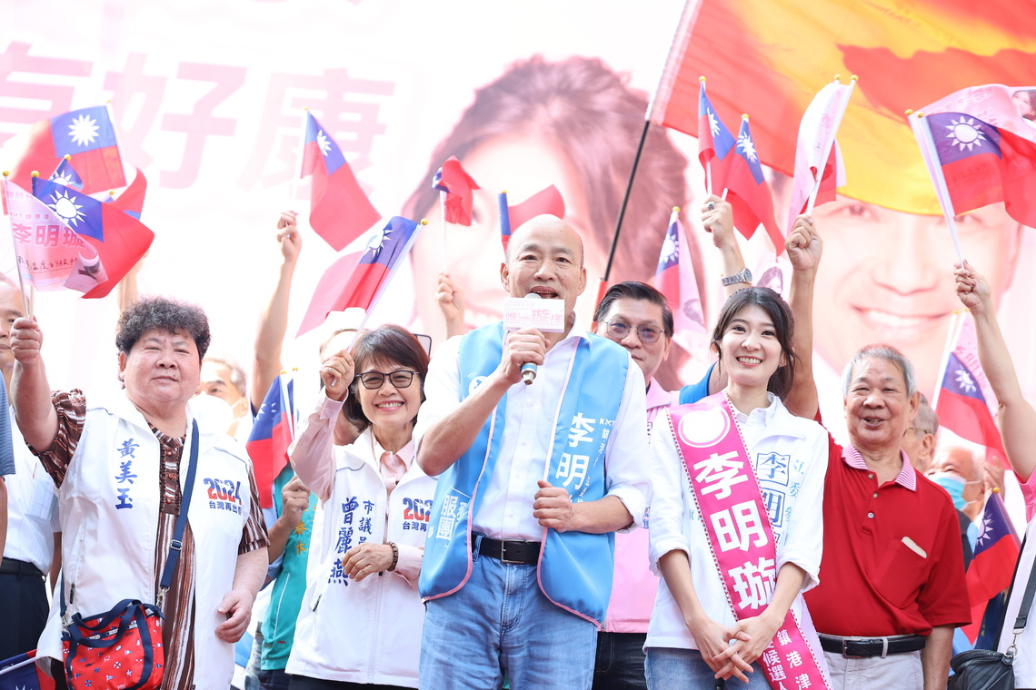 漾新聞|韓國瑜佩服李明璇勇敢呼籲選民用選票給她最實質的支持