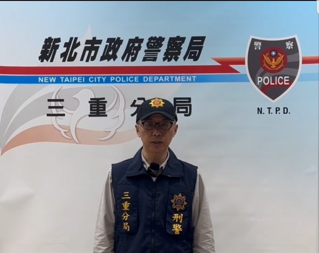 三重分局偵查隊副隊長李祐安說明案情。(記者宋紹誠翻攝)
